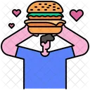 Hamburger Love Junk Icon