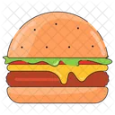Hamburger Fast Food Snack Icon