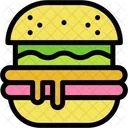 Hamburger Food And Restaurant Junk Food Icon