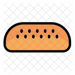 Hamburger bread  Icon