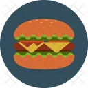 Hamburger Cheeseburger Fastfood Icon