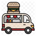 Hamburger-Laden-LKW  Symbol