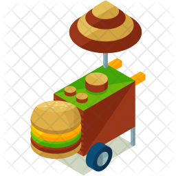 Hamburger stall Icon