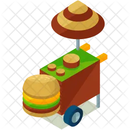 Hamburger stall  Icon