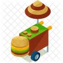 Hamburger Stand Stall Icon