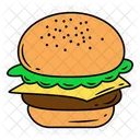 Hamburger sticker  Symbol