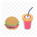 Hamburguer Comida Suco Ícone