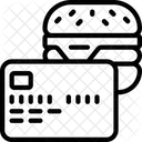 Pagamento de hambúrguer  Ícone