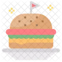 Hamburguesa Hamburguesa Sandwich Icono