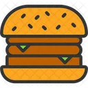 Hamburguesa Queso Cocina Icono