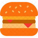 Hamburguesa Queso Cocina Icono