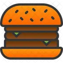 Hamburguesa Queso Cocina Icono