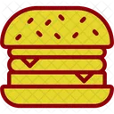 Hamburguesa Queso Cocina Icono