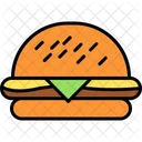 Hamburguesa comida hamburguesa rápido menú de comida rápida restaurante de comida rápida hamburguesa con queso comida chatarra  Icono