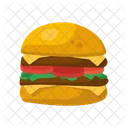 Hamburguesa comida rapida  Icono