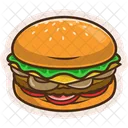 Hamburguesa de champiñones  Icono