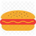 Hamburguesa de perro caliente  Icono