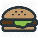 Queso Hamburguesa Icono