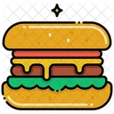 Hamburguesa con queso  Icono