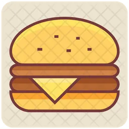 Hamburguesa con queso  Icono