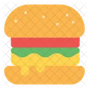 Hamburguesa con queso  Icono