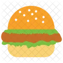 Hamburguesa de pollo  Icono