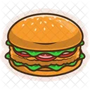 Hamburguesa de salmón  Icono