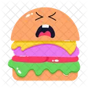 Hamburguesa llorando  Icono