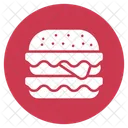 Hamburguesa vegetariana  Icono