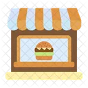 Tienda De Hamburguesas Icono