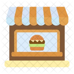 Tienda de hamburguesas  Icono