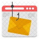 E Mail De Phishing Courrier De Phishing Message De Phishing Icono