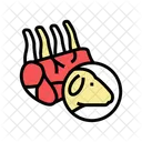 Hammelfleisch Fleisch Farbe Symbol