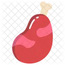 Hammelfleisch Fleisch Mahlzeit Symbol