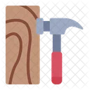 Hammer Tool Wood Icon