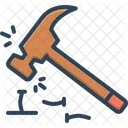 Inefficient Hammer Screw Icon