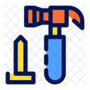 Hammer Job Tool Icon
