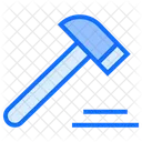 Hammer Tool Working Icon