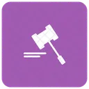 Hammer Law Court Icon