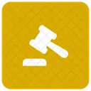 Hammer Gerechtigkeit Gesetz Symbol