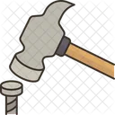 Hammer Nail Construction Icon