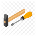 Hammer Screwdriver Repair Icon