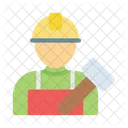 Hammer Worker Construction Icon