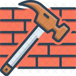 Hammer And Brick  Icon
