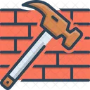 Hammer And Brick  Icon