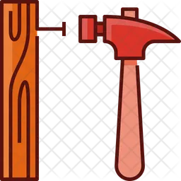 Hammer And Nail  Icon
