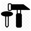 Hammer And Nail Hammer Tool Icon