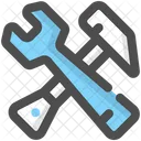 Hammer Wrench Worker Icon