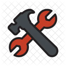 Hammer And Wrench  Icon