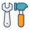Hammer And Wrench Hammer Wrench Icon
